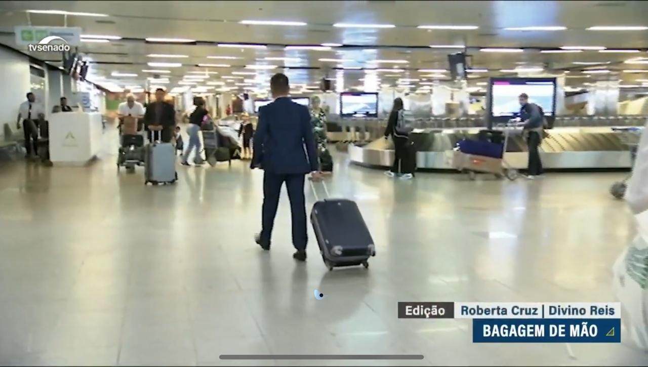 CCJ do Senado aprova PL sobre bagagem de mão em voos